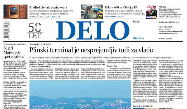 Slovenačko "Delo" prodato za 7 miliona eura Slovenačko "Delo" prodato za 7 miliona eura