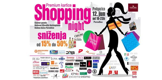 Deseti Premium kartice HB Podgorica „Shopping Night”  Deseti Premium kartice HB Podgorica „Shopping Night”