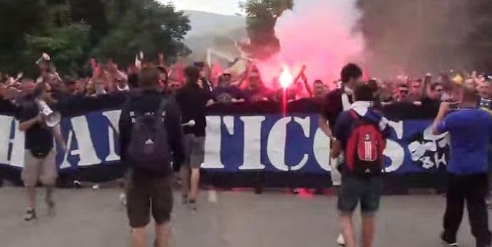 BiH skandira Palestini, snajper čuva Izraelce BiH skandira Palestini, snajper čuva Izraelce