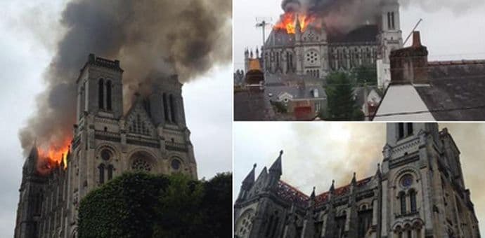 U Francuskoj vatra progutala baziliku iz 19. vijeka U Francuskoj vatra progutala baziliku iz 19. vijeka