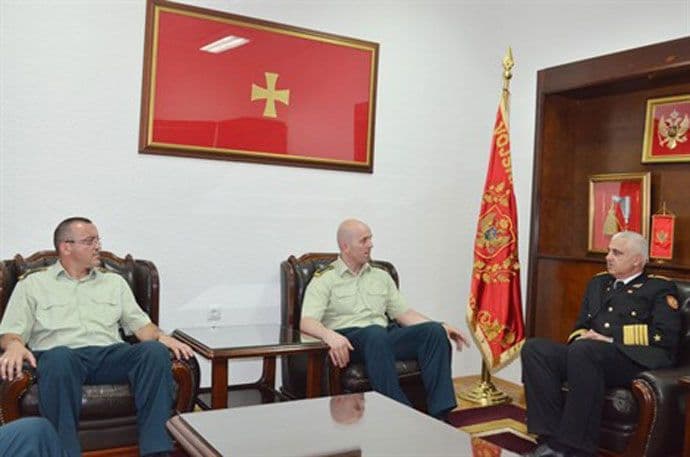 Samardžić primio potpukovnika Vuksanovića i majora Obradovića Samardžić primio potpukovnika Vuksanovića i majora Obradovića