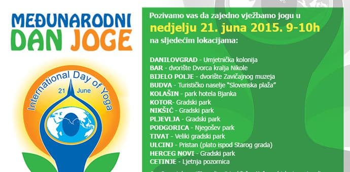 Ulcinj: Velika akcija čišćenja u subotu i Međunarodni dan joge u nedjelju Ulcinj: Velika akcija čišćenja u subotu i Međunarodni dan joge u nedjelju