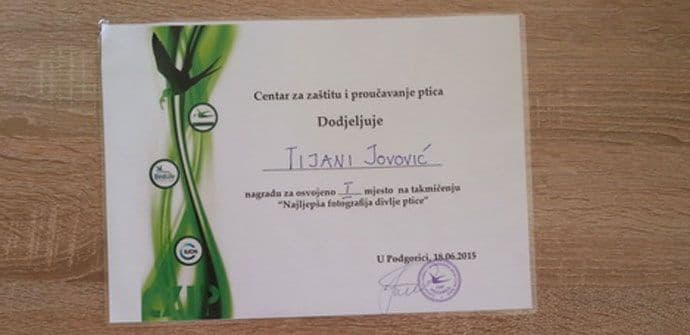 Uručene nagrade najboljima na takmičenju za najljepšu fotografiju ptice selice Uručene nagrade najboljima na takmičenju za najljepšu fotografiju ptice selice