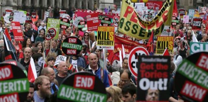 Hiljade demonstranata u Londonu protiv mjera štednje Hiljade demonstranata u Londonu protiv mjera štednje