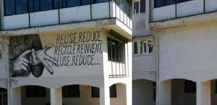 Hrvatska: Zbog tri prsta uklonili mural sa škole Hrvatska: Zbog tri prsta uklonili mural sa škole