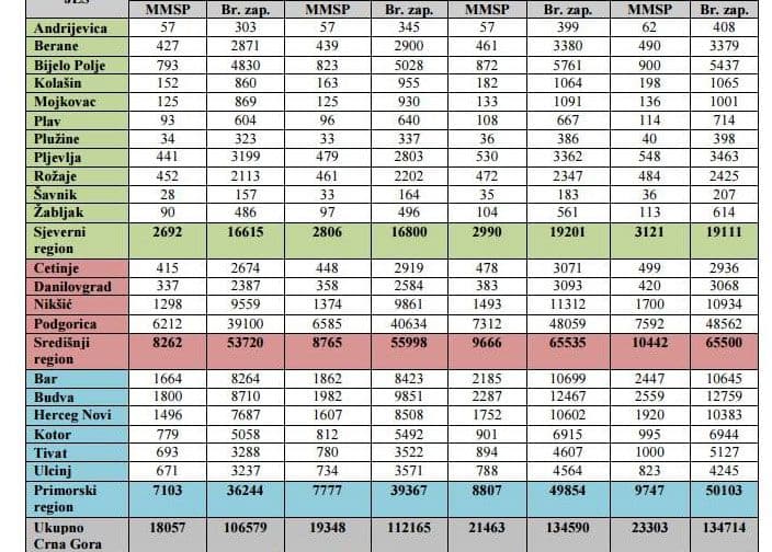Raste proj privatnih firmi: Crnogorski građani sve manje na državnim jaslama Raste proj privatnih firmi: Crnogorski građani sve manje na državnim jaslama