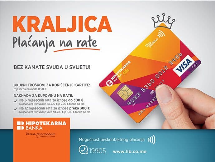 Hipotekarna banka predstavila Visa Relax karticu: Do 15 eura nema PIN-a Hipotekarna banka predstavila Visa Relax karticu: Do 15 eura nema PIN-a