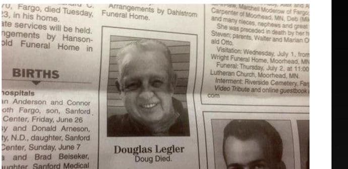 Da li je ovo najkraća čitulja na svijetu? Da li je ovo najkraća čitulja na svijetu?