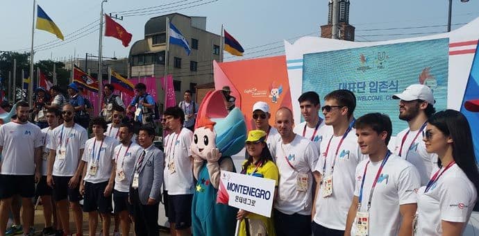 Podignuta crnogorska zastava na Univerzijadi  Podignuta crnogorska zastava na Univerzijadi