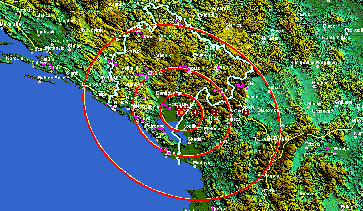 Zemljotres opet potresao Podgoricu Zemljotres opet potresao Podgoricu