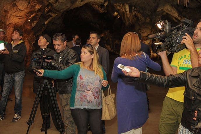 Predstavnici medija obišli Lipsku pećinu Predstavnici medija obišli Lipsku pećinu