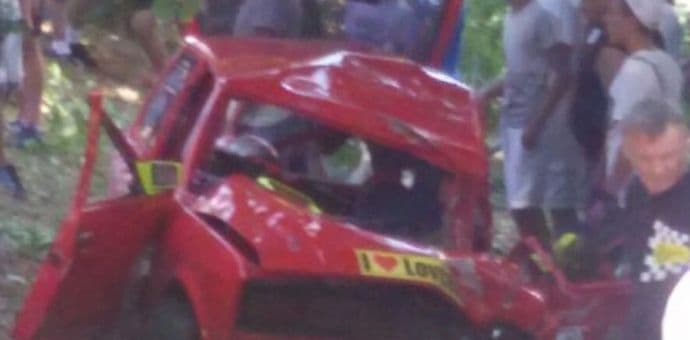 Teško povrijeđen vozač Ivan Kapa Teško povrijeđen vozač Ivan Kapa