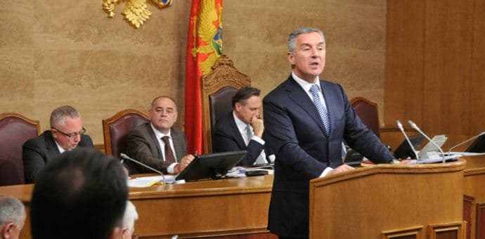 Đukanović u parlamentu 22. jula   Đukanović u parlamentu 22. jula