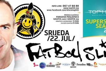 SENZACIJA LJETA: Fatboy Slim u diskoteci Top Hill!