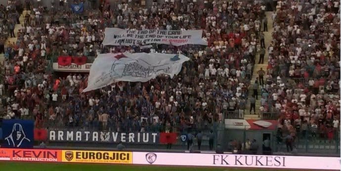 VIDEO: Prekid u Tirani, navijači povrijedili igrača Legije VIDEO: Prekid u Tirani, navijači povrijedili igrača Legije