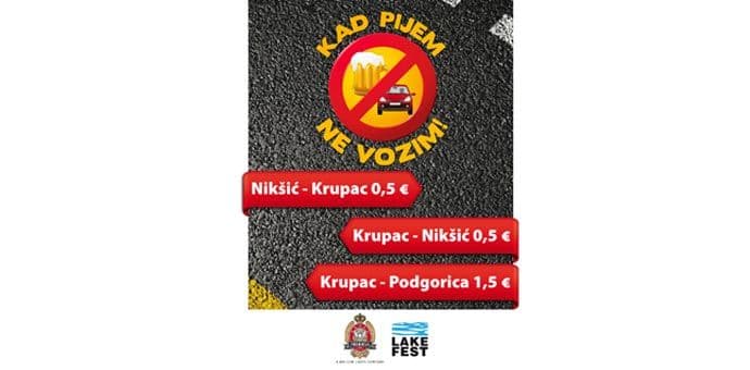 „Kad pijem ne vozim“ kampanja na najvećem rok festivalu u CG „Kad pijem ne vozim“ kampanja na najvećem rok festivalu u CG