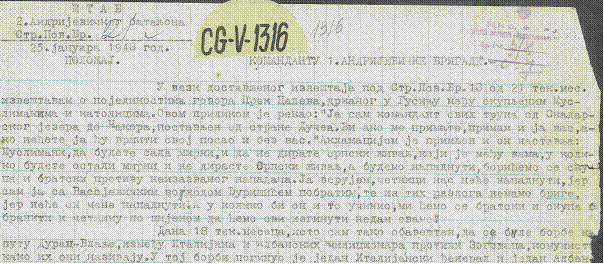 JOKIĆ: Zašto fašističke jedinice Prenka Calje nikada nijesu dolazile u Veliku  JOKIĆ: Zašto fašističke jedinice Prenka Calje nikada nijesu dolazile u Veliku