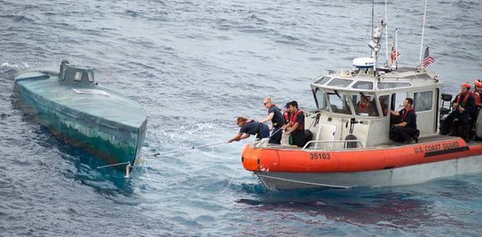 U Pacifiku pronađena podmornica sa pet tona kokaina U Pacifiku pronađena podmornica sa pet tona kokaina