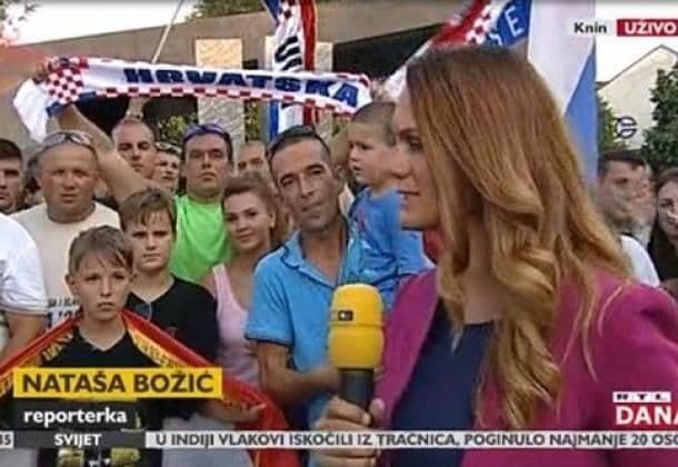 Hrvatska: Reporterka u programu uživo reagovala na ustaške parole Hrvatska: Reporterka u programu uživo reagovala na ustaške parole