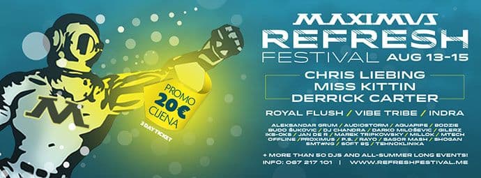 "Refresh" festival od četvrtka do subote u Maximusu "Refresh" festival od četvrtka do subote u Maximusu