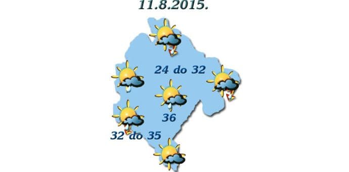 Sjutra umjereno oblačno, moguća kiša Sjutra umjereno oblačno, moguća kiša