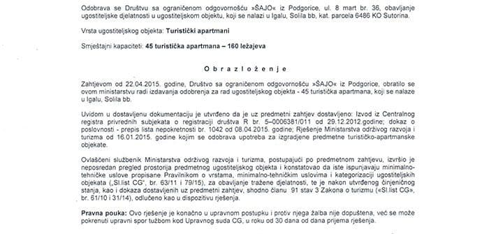 Inspektori zatvorili objekat kompanije „Šajo“, sjutra žalba na rješenje Inspektori zatvorili objekat kompanije „Šajo“, sjutra žalba na rješenje