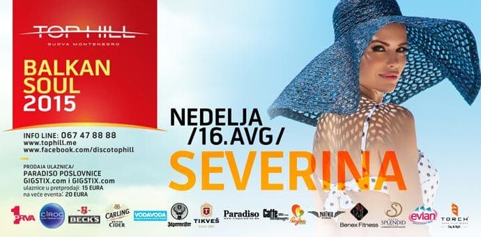 Dva puta po dvije karte za Severinin koncert u Top Hill-u! Dva puta po dvije karte za Severinin koncert u Top Hill-u!