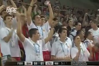 Crnogorski kadeti navijali za Bosnu i Hercegovinu