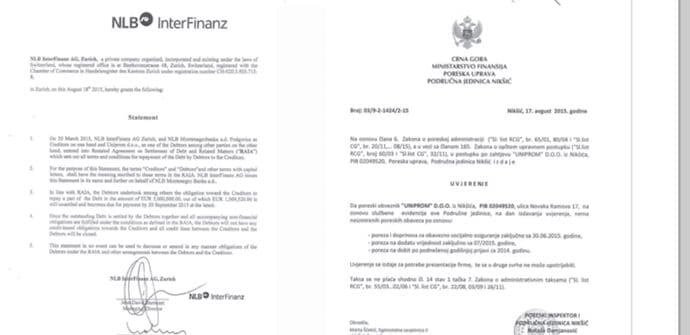 UNIPROM: Neistinite optužbe Medojevića UNIPROM: Neistinite optužbe Medojevića