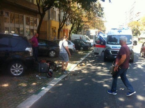 Vozilo Hitne pomoći udarilo motociklistu Vozilo Hitne pomoći udarilo motociklistu