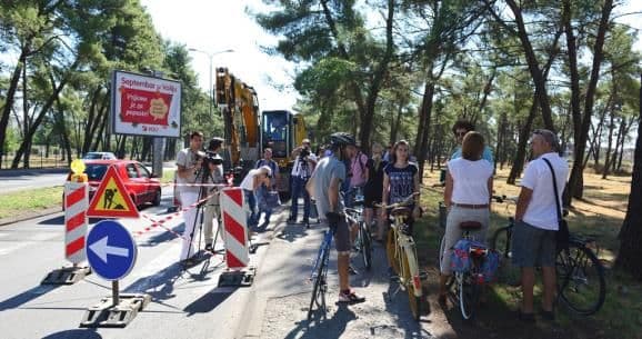 PODGORICA: Počela izgradnja prve biciklističke staze (FOTO) PODGORICA: Počela izgradnja prve biciklističke staze (FOTO)