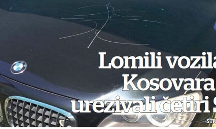 ULCINJ: Lomili luksuzna vozila Kosovara i urezivali četiri S ULCINJ: Lomili luksuzna vozila Kosovara i urezivali četiri S