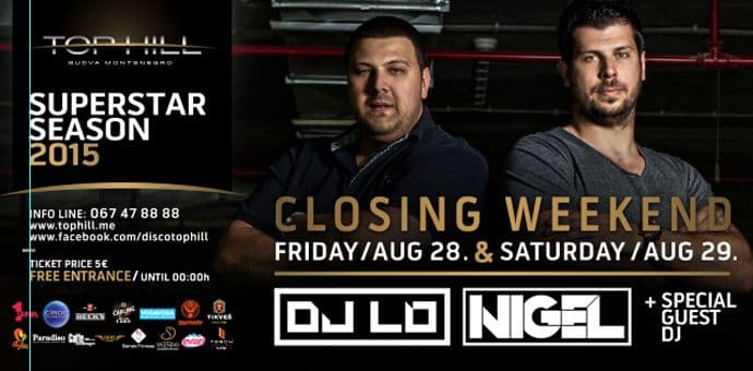 Di-džej žurke za kraj uspješne sezone u diskoteci Top Hill! Di-džej žurke za kraj uspješne sezone u diskoteci Top Hill!