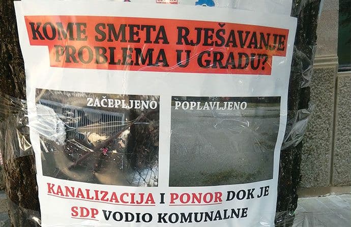 Cetinje oblijepljeno plakatima: „Kome smeta rješavanje problema u gradu?“ Cetinje oblijepljeno plakatima: „Kome smeta rješavanje problema u gradu?“