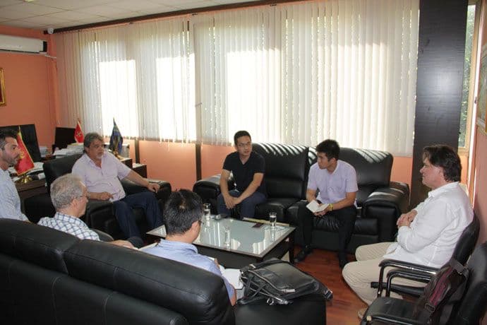 Srzentić sa predstavnicima kompanije „China Bridge and Road Construction“ Srzentić sa predstavnicima kompanije „China Bridge and Road Construction“