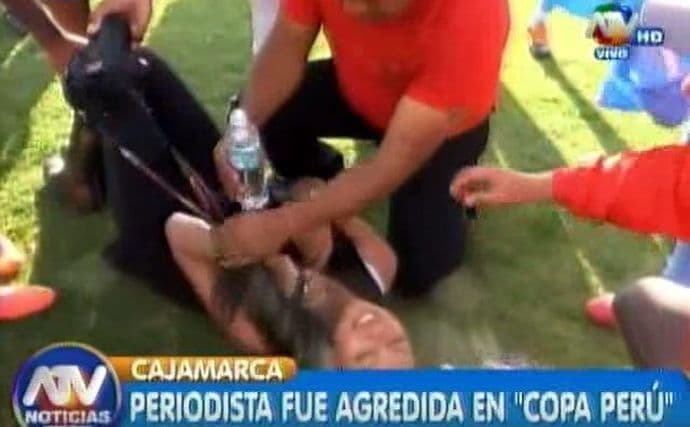 VIDEO: Novinarka napadnuta tokom meča VIDEO: Novinarka napadnuta tokom meča