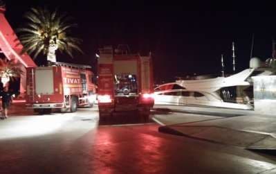 Porto Montenegro: Gust dim, intervenisali pripadnici Službe zaštite Porto Montenegro: Gust dim, intervenisali pripadnici Službe zaštite