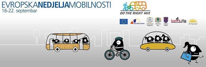 Evropska nedjelja mobilnosti u Crnoj Gori Evropska nedjelja mobilnosti u Crnoj Gori