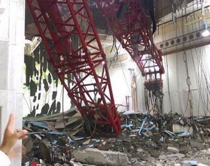 Dizalica ubila 87 ljudi u najvećoj džamiji na svijetu Dizalica ubila 87 ljudi u najvećoj džamiji na svijetu