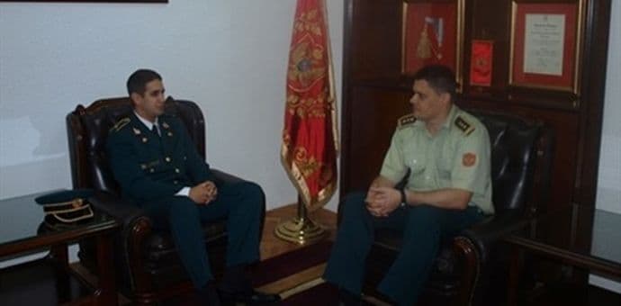 Pukovnik Pešić primio potporučnika dr med. Kaluđerovića Pukovnik Pešić primio potporučnika dr med. Kaluđerovića