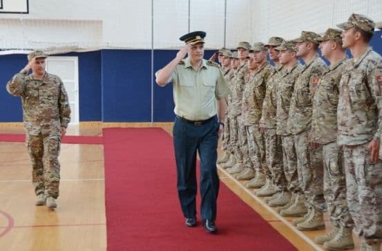 Svečano dočekan kontingent VCG: Vojnike pozdravili Šarkić i Murić Svečano dočekan kontingent VCG: Vojnike pozdravili Šarkić i Murić