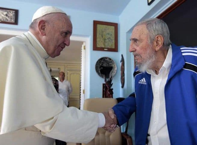 Papa se sastao sa Fidelom Kastrom Papa se sastao sa Fidelom Kastrom