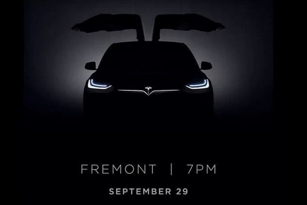 Tesla predstavlja Model X 29. septembra Tesla predstavlja Model X 29. septembra