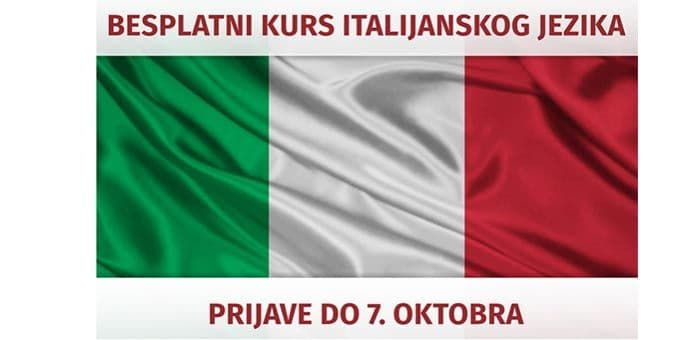 Besplatni kurs italijanskog jezika na Cetinju Besplatni kurs italijanskog jezika na Cetinju