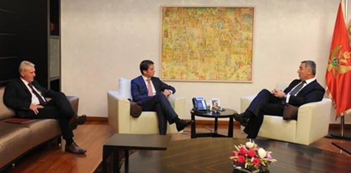 Susret Đukanovića sa Konjevićem i Stojanovićem povodom Dana unutrašnjih poslova Susret Đukanovića sa Konjevićem i Stojanovićem povodom Dana unutrašnjih poslova