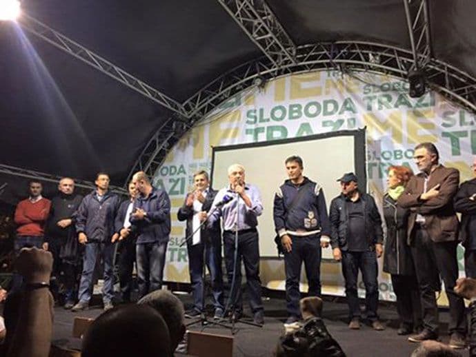 Lideri DF-a nakon sastanka sa Konjevićem: Protesti se nastavljaju Lideri DF-a nakon sastanka sa Konjevićem: Protesti se nastavljaju