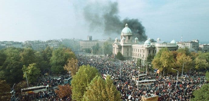 Petnaest godina od pada Miloševića Petnaest godina od pada Miloševića