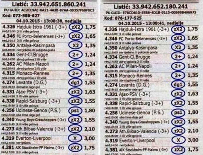 Mostarac na kladionici pogodio 20 parova, dobio više od 50.000 eura Mostarac na kladionici pogodio 20 parova, dobio više od 50.000 eura