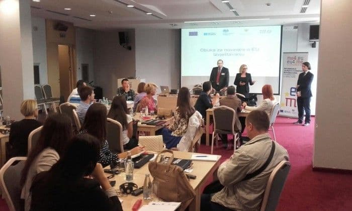 Počela obuka za novinare o EU izvještavanju Počela obuka za novinare o EU izvještavanju