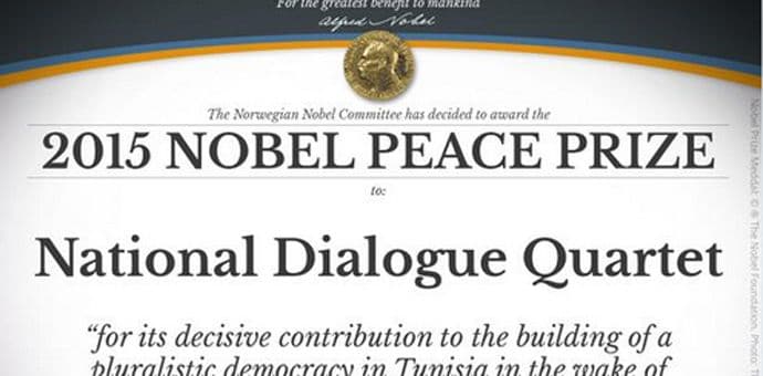 Nobel za mir Kvartetu za nacionalni dijalog iz Tunisa Nobel za mir Kvartetu za nacionalni dijalog iz Tunisa